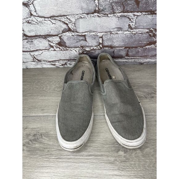 Converse Jack Purcell Gray Canvas Casual Slip On Shoes Men’s Sz 10.5M US/44.5EU - Picture 2 of 16